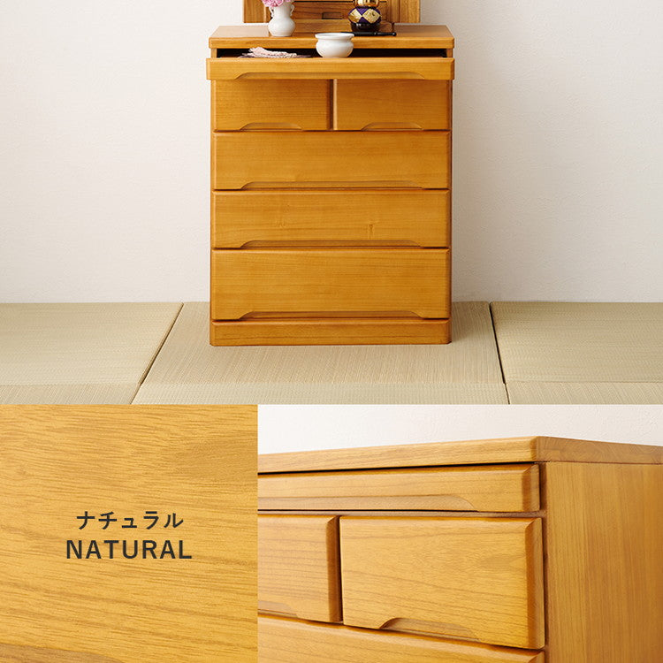 仏壇チェスト 完成品 幅60 奥行40 高さ75.5 仏壇下台 桐製 ミニ仏壇 スライド棚 引出し 仏具 収納 木製 シンプル おしゃれ(代引不可)