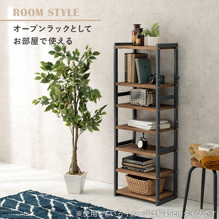 天然木 シューズラック 7段 幅65cm サンダルからブーツまで 可動棚 オープンラック 棚 収納 靴箱 シューズボックス 玄関収納 おしゃれ(代引不可)