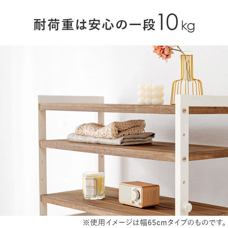天然木 シューズラック 9段 幅85cm サンダルからブーツまで 可動棚 オープンラック 棚 収納 靴箱 シューズボックス 玄関収納 おしゃれ(代引不可)