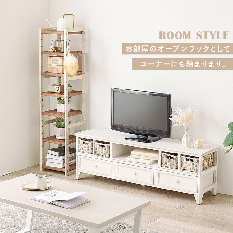 天然木 シューズラック 7段 幅28cm サンダルからブーツまで 可動棚 オープンラック 棚 収納 靴箱 シューズボックス 玄関収納 スリム 隙間収納 すき間収納 おしゃれ(代引不可)