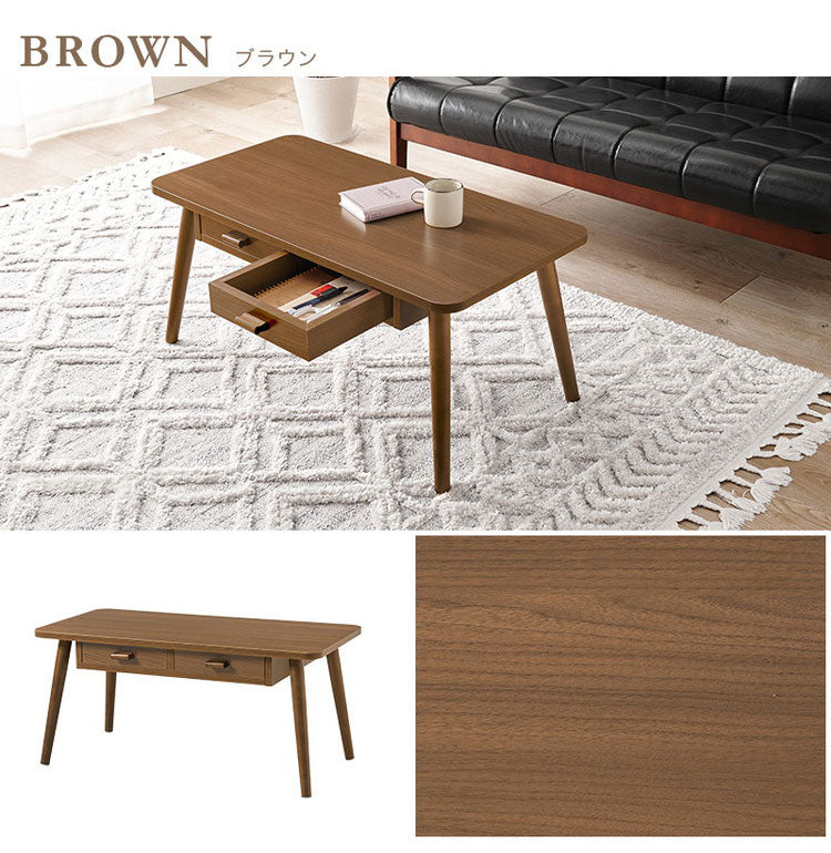 センターテーブル 引き出し付き 収納付き 80×40cm 長方形 ローテーブル 机 ソファテーブル コーヒーテーブル 北欧 シンプル モダン おしゃれ(代引不可)