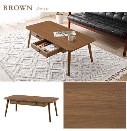 センターテーブル 引き出し付き 収納付き 100×48cm 長方形 ローテーブル 机 ソファテーブル コーヒーテーブル 北欧 シンプル モダン おしゃれ(代引不可)