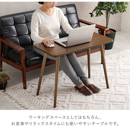 センターテーブル 高さ60cm ハイタイプ 折れ脚 折りたたみテーブル 北欧 おしゃれ 天然木 ソファテーブル ハイテーブル 机 一人暮らし 新生活 リビング ダイニング 食事 作業(代引不可)