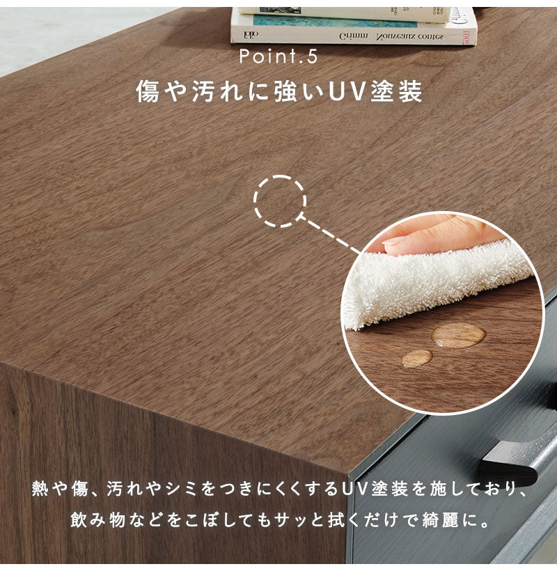 折れ脚デザインテーブル 80×40 収納付き 四角脚 インダストリアル 天然木 おしゃれ センターテーブル ローテーブル リビングテーブル 引き出し 引出し おしゃれ(代引不可)