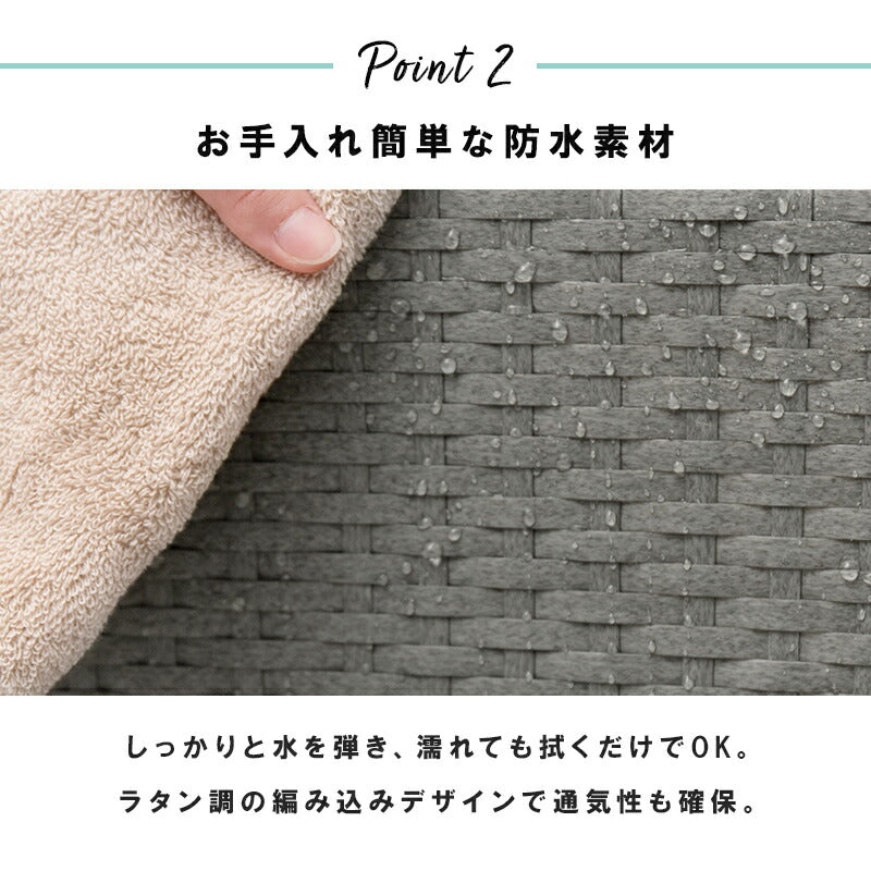 ランドリーラック 7杯 引き出し 幅70.5cm ラタン調 完成品 収納 かご カゴ 籠 棚 すき間収納 スリム ランドリーバスケット キャスター ランドリーチェスト 洗面所 サニタリー 脱衣所(代引不可)