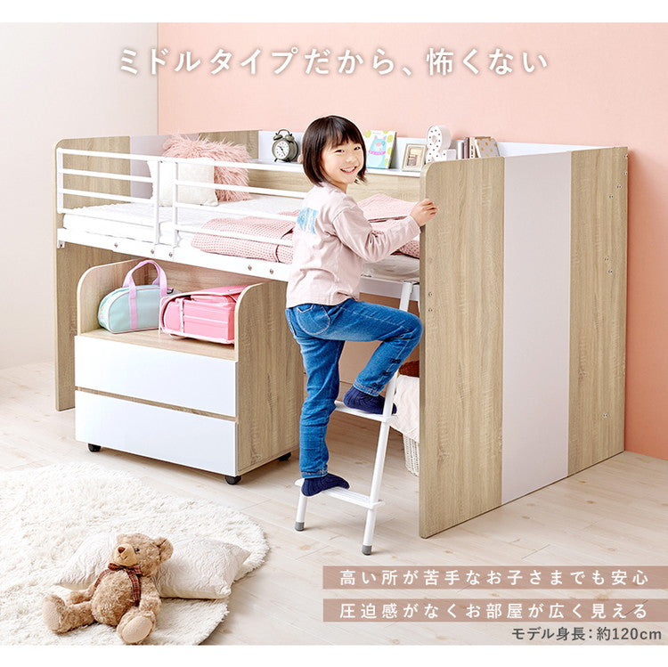 システムベッドデスク ベッド&デスク&ラック 3点セット システムベッド 子供部屋 収納 ロータイプ ロフトベッド シングルベッド 学習机 ランドセルラック(代引不可)