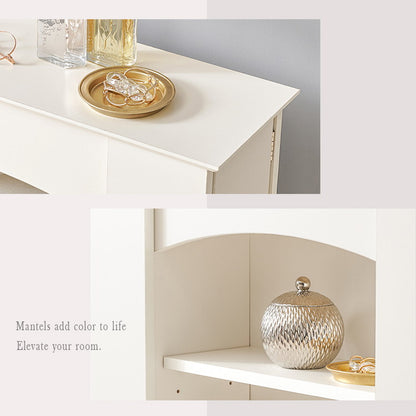 マントルピース 5段 幅70 奥行スリム 隠し収納付き おしゃれ 韓国インテリア かわいい 可愛い 棚 推し活 ラック ディスプレイ 飾り棚(代引不可)