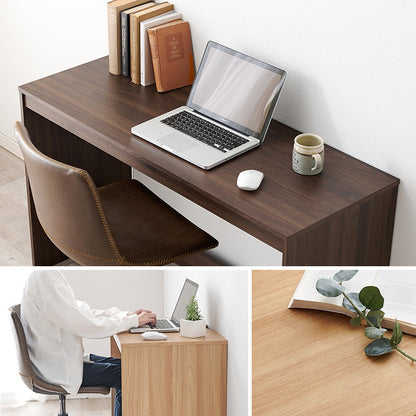 デスク 120×45cm スリムデスク 耐荷重80kg 頑丈 シンプル ナチュラル 机 コの字 ワークデスク 書斎 コンパクト 北欧 木目調 ナチュラル(代引不可)