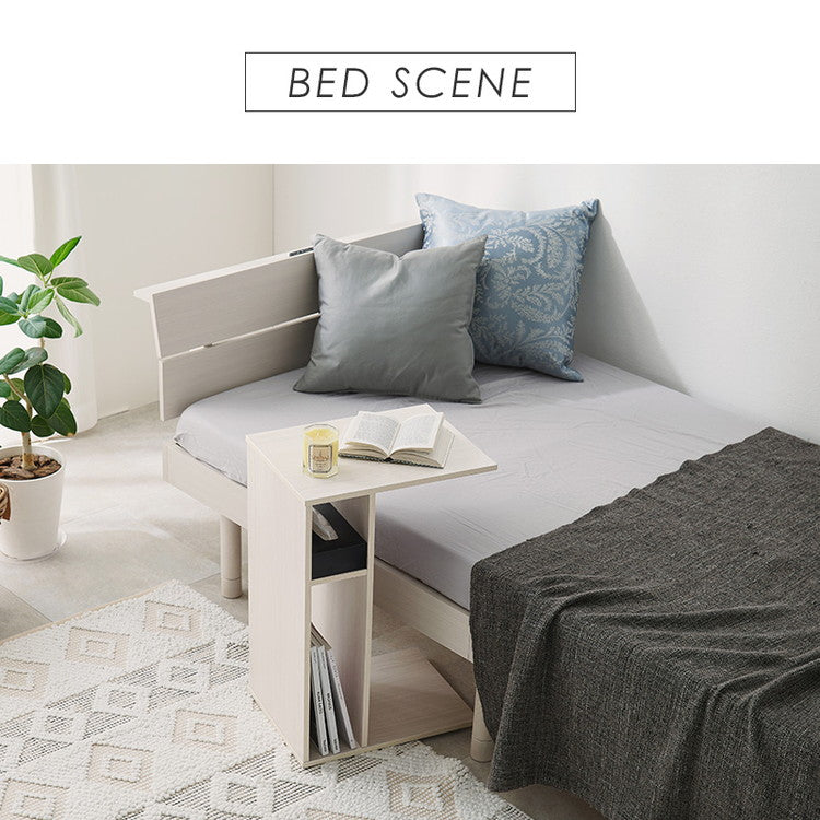 2WAY 棚付き サイドテーブル ローテーブル コの字 ラック センターテーブル ソファサイド ベッドサイド 棚 シェルフ ラック 収納 北欧 おしゃれ(代引不可)