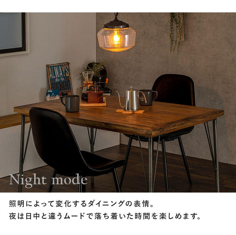 選べるダイニング3点セット 幅120cm 2人掛け ダイニングテーブルセット 2人用 アイアン脚 おしゃれ 無垢 天然木 北欧 ナチュラル ダイニングセット チェア ヴィンテージ調 ダイニングチェア(代引不可)