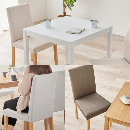 ダイニング3点セット テーブル+チェア2脚 ダイニングセット ベーシック ゆったり ハイバック仕様 ダイニングチェア ダイニングテーブル チェア 椅子 イス 北欧 おしゃれ(代引不可)