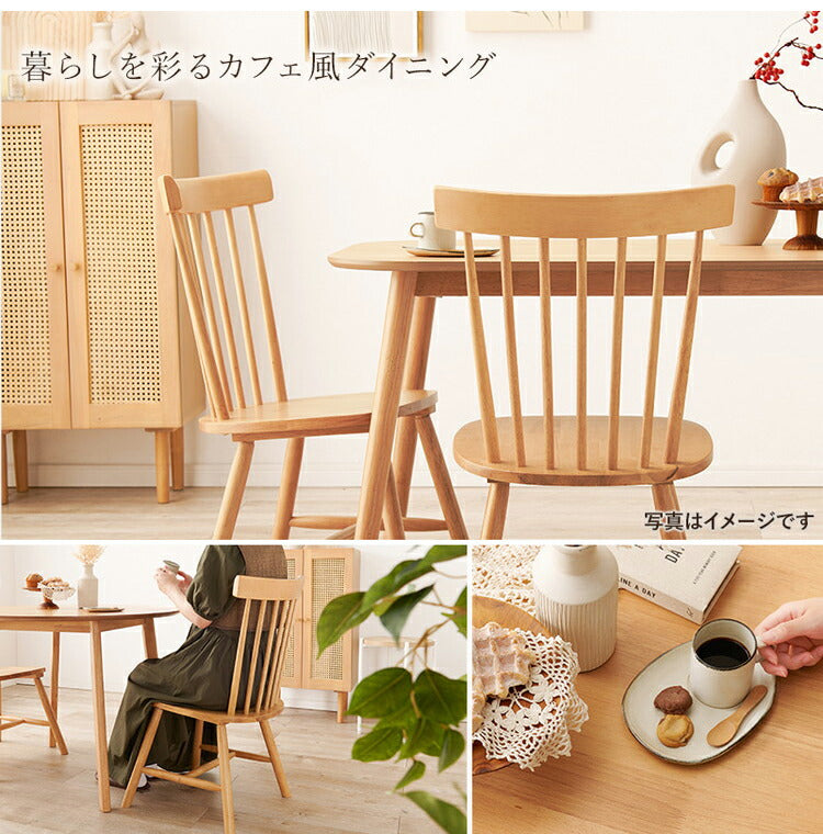 円形 ダイニング3点セット テーブル+チェア2脚 円型 丸 ウィンザーチェア コムバックチェア ダイニングセット ダイニングチェア ダイニングテーブル カフェテーブル 北欧(代引不可)