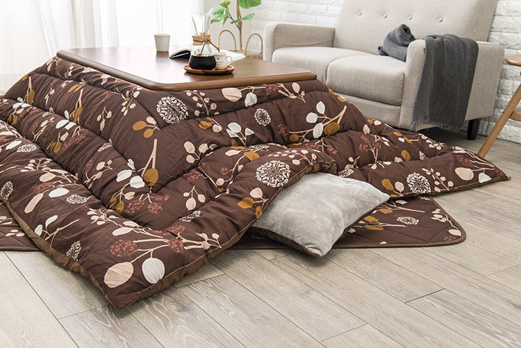 こたつ布団掛敷セット 和室・洋室に合わせやすい こたつ布団 掛け布団+敷布団 カーペット 北欧風プリント シンプル こたつ用布団 ふとん 節電(代引不可)