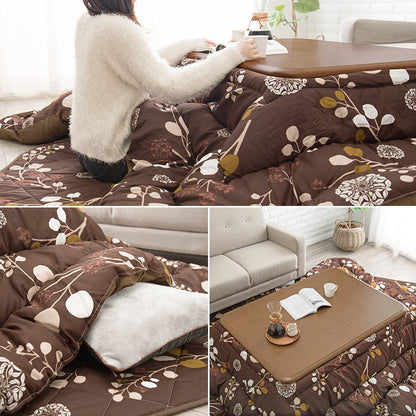 こたつ布団掛敷セット 和室・洋室に合わせやすい こたつ布団 掛け布団+敷布団 カーペット 北欧風プリント シンプル こたつ用布団 ふとん 節電(代引不可)