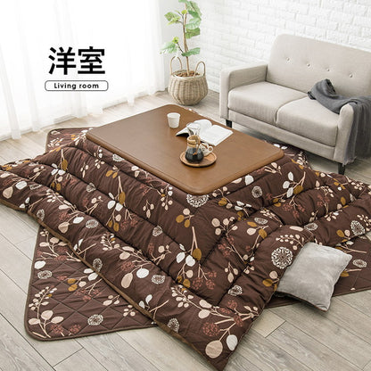 こたつ布団掛敷セット 和室・洋室に合わせやすい こたつ布団 掛け布団+敷布団 カーペット 北欧風プリント シンプル こたつ用布団 ふとん 節電(代引不可)