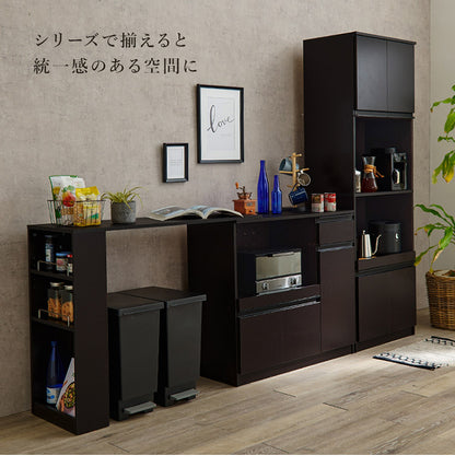 食器棚 幅60 高さ182 大容量 ハイタイプキッチンボード スライド棚 引出し 扉収納 キッチン収納 キャビネット 食器棚 レンジ台 レンジボード おしゃれ(代引不可)