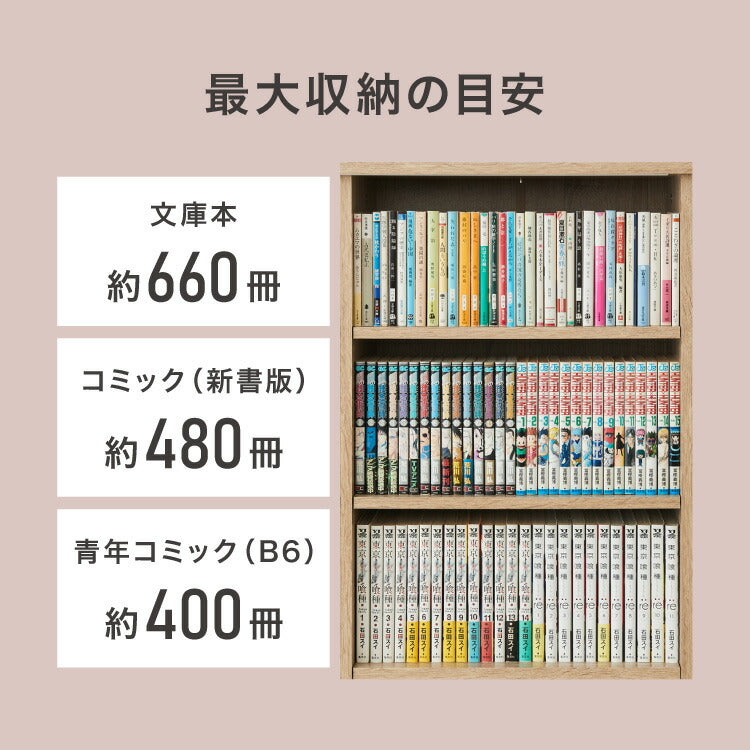 本棚 脚付き 幅90 薄型 スリム 大容量 隠せる スライド扉 可動棚 漫画 コミック 文庫本 シェルフ コミックラック マンガ 漫画収納 ディスプレイ A4 推し活 隠す収納 グッズ ロータイプ(代引不可)