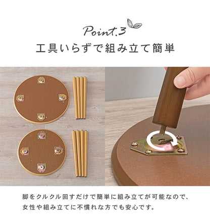 サイドテーブル 2個セット 円形 ネストテーブル 直径50/40 おしゃれ 丸 コンパクト ナイトテーブル 北欧 リビングテーブル ディスプレイ 玄関 白 韓国インテリア(代引不可)