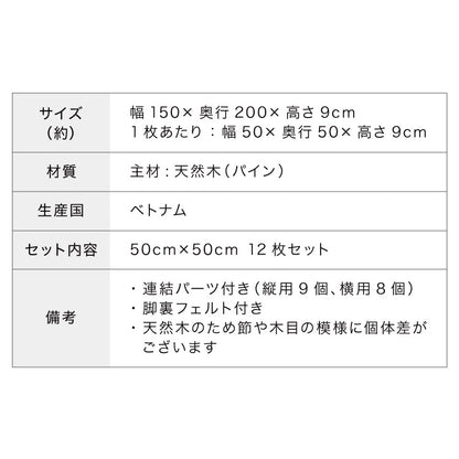パレットベッド ダブル 天然木パイン 簡単 組み替え 12枚セット 分割式 すのこベッド 耐荷重350kg ローベッド ベッドフレーム フロアベッド ステージベッド 床面用 おしゃれ(代引不可)