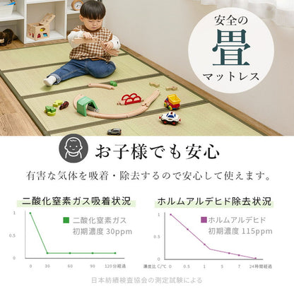 すのこベッド ひのき シングル 畳マット 2点セット 畳ベッド 耐荷重300kg 頑丈ひのきベッド 桧 檜 天然木 すのこ ベッドフレーム 敷布団対応 高さ調整(代引不可)