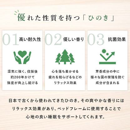 パレットベッド ひのき 8枚セット セミダブル 耐荷重350kg 頑丈ひのきパレット 連結金具付き 桧 檜 天然木 ローベッド ベッドフレーム すのこ 分割式 ベッド(代引不可)