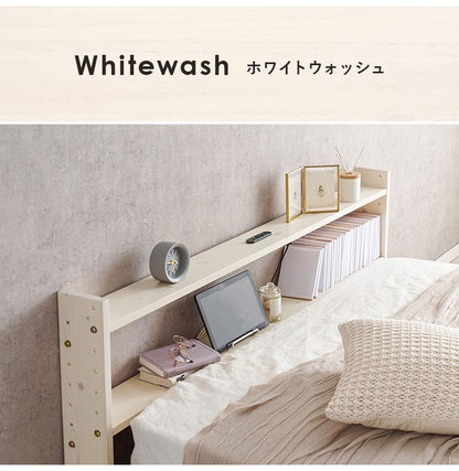 天然木 後付けヘッドボード 高さ調節式 ダブル 幅140cm コンセント付き 薄型 スリム 壁付け 可動棚式 ベッド用 ローベッド用 ヘッドボード 単品 本棚 ラック 書棚(代引不可)