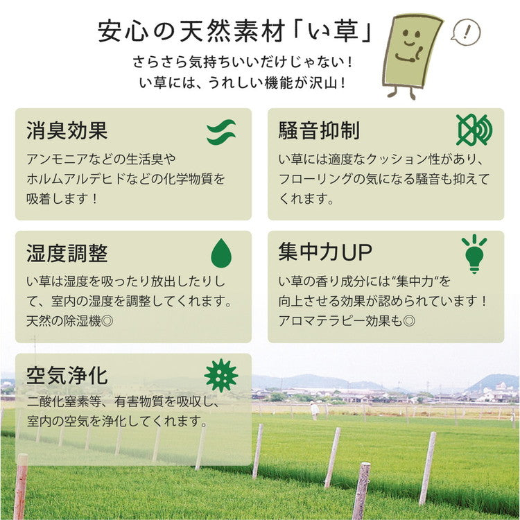 【9枚セット】 置き畳 南風 82×82cm 約半畳 抗菌 防臭 フチなし フロア畳 システム畳 厚手 マット 琉球畳風 い草 フローリング畳 滑り止め付 萩原(代引不可)