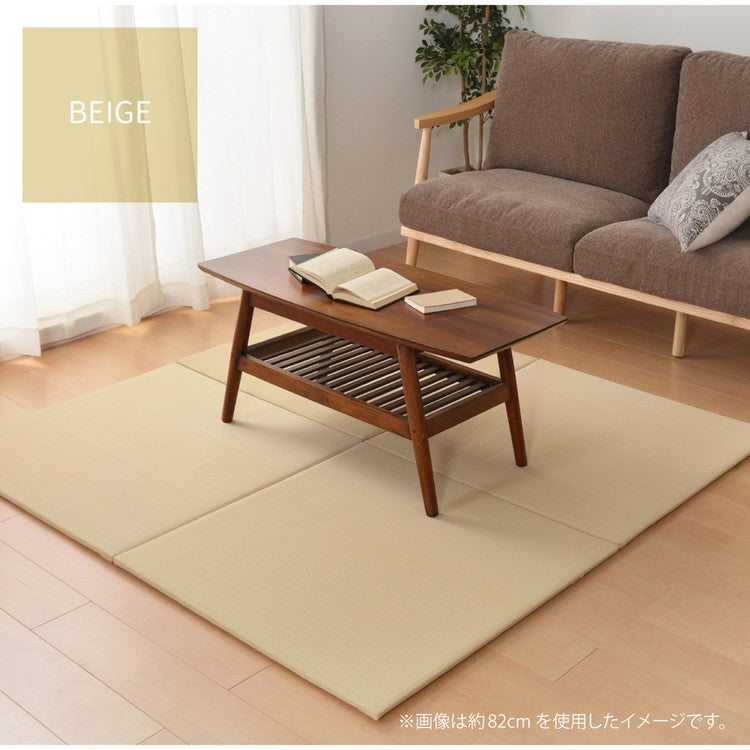置き畳 水拭きできる PPカラフル畳 82×82cm 約半畳 1枚 い草風 パステルカラー かわいい 可愛い 奏風 かなた プレイマット フロア畳 ユニット畳 システム畳 厚手 フローリング畳 滑り止め付 萩原(代引不可)