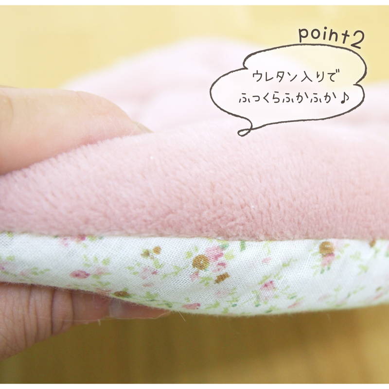 クッション バラ柄 姫系 座布団 ローズ 45×45cm とろける肌触り シートクッション 子供部屋 女の子 かわいい おしゃれ(代引不可)