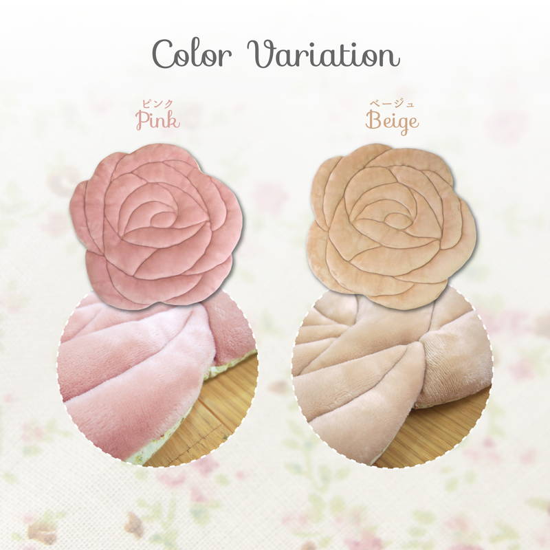 クッション バラ柄 姫系 座布団 ローズ 45×45cm とろける肌触り シートクッション 子供部屋 女の子 かわいい おしゃれ(代引不可)