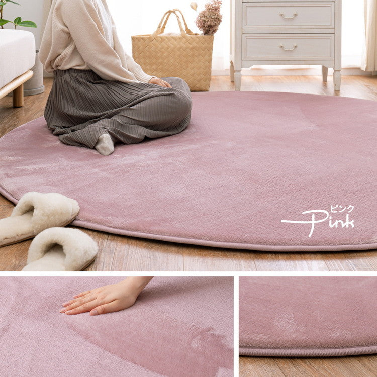 撥水加工ラグ メレンゲタッチ 低反発ラグ 185×185cm 正方形 2畳 ラグマット ラグ こたつ敷き おしゃれ ウレタン入り 滑り止め付き 手洗いOK ホットカーペットカバー 無地 ふっくら はっ水 厚手 秋冬(代引不可)