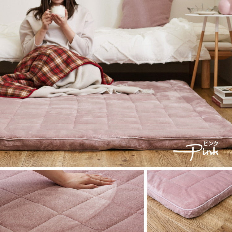ふっくら厚手 メレンゲタッチラグ 極厚 130×190cm ラグマット ウレタン入り フランネル ホットカーペットカバー こたつ敷き かわいい 可愛い おしゃれ(代引不可)