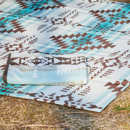 キリム柄 クッションプレイマット 178×196cm 撥水 耐熱 防音 エクスキリム プレイマット 折りたたみ マット クッションマット キャンプ アウトドア レジャシート 子ども部屋 ペット(代引不可)