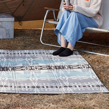 キリム柄 クッションプレイマット 178×196cm 撥水 耐熱 防音 エクスキリム プレイマット 折りたたみ マット クッションマット キャンプ アウトドア レジャシート 子ども部屋 ペット(代引不可)
