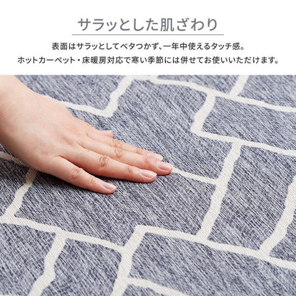 ラグ 薄手 185×240cm 抗菌 防臭 ジャガード織り デザインラグ ナチュラル シンプル オールシーズン ラグ ラグマット カーペット(代引不可)