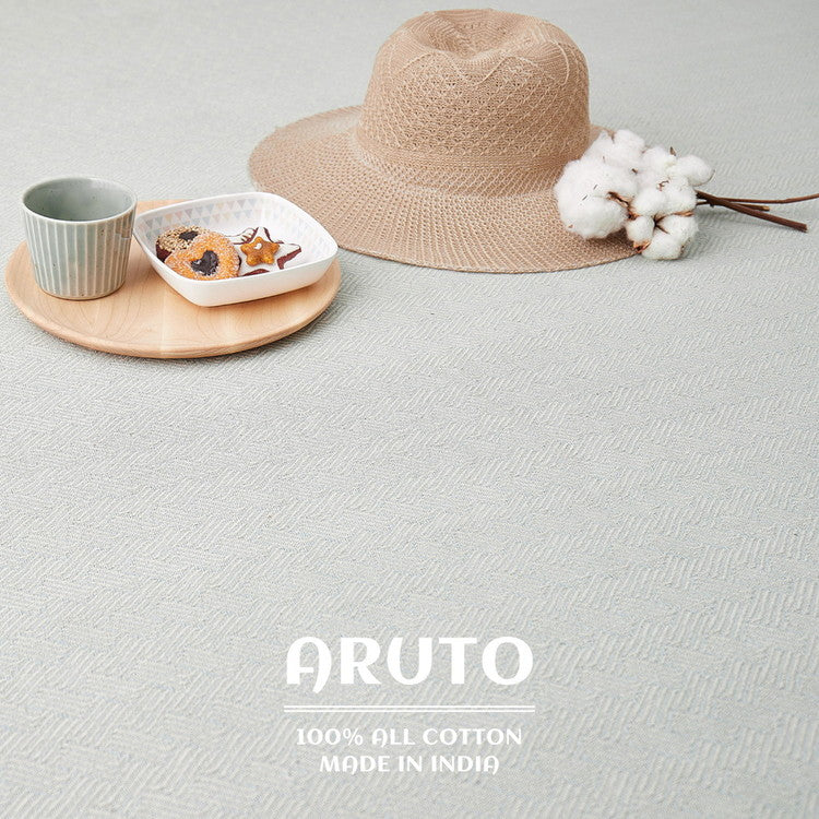 洗濯機で洗える綿100%ラグ アルト 約90×185cm インド綿 ボンディング ラグマット 滑り止め付き タッセル付き ナチュラル かわいい おしゃれ オールシーズン(代引不可)