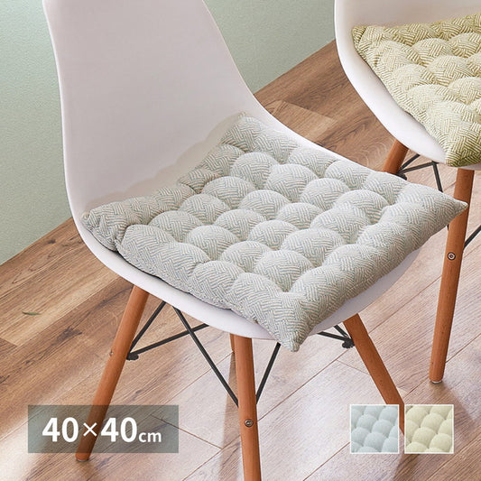 チェアパッド インド綿 シートクッション アルト 約40×40cm 座布団 コットン100% チェアマット 四角型 かわいい シンプル おしゃれ(代引不可)