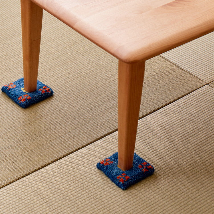 手織りのギャッベ コースター 10×10cm ギャベ ウール 手織り 壁飾り インド製 おしゃれ(代引不可)