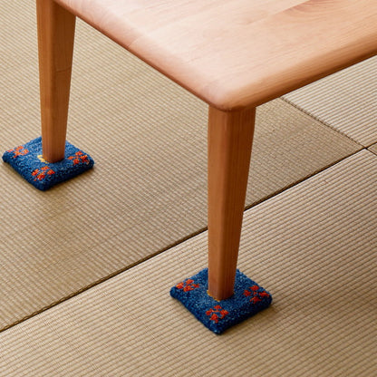 手織りのギャッベ コースター 10×10cm ギャベ ウール 手織り 壁飾り インド製 おしゃれ(代引不可)