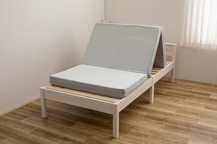 実用新案取得 ズレないマットレス PITARA ピタ―ら セミダブル SD ずれない 三つ折り マットレス 高反発 折りたたみ ウレタン 寝具 敷布団 マットレス単品(代引不可)