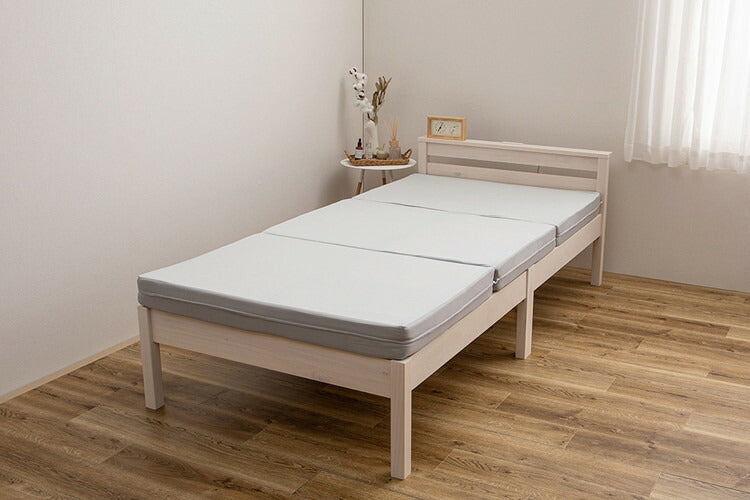 実用新案取得 ズレないマットレス PITARA ピタ―ら ダブル D ずれない 三つ折り マットレス 高反発 折りたたみ ウレタン 寝具 敷布団 マットレス単品(代引不可)