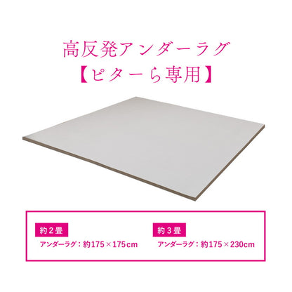 実用新案取得 ズレないアンダーラグ PITARA ピタ―ら 175x175cm 2畳 ずれない ラグの下敷き 極厚ウレタン 20mm クッション 騒音対策(代引不可)