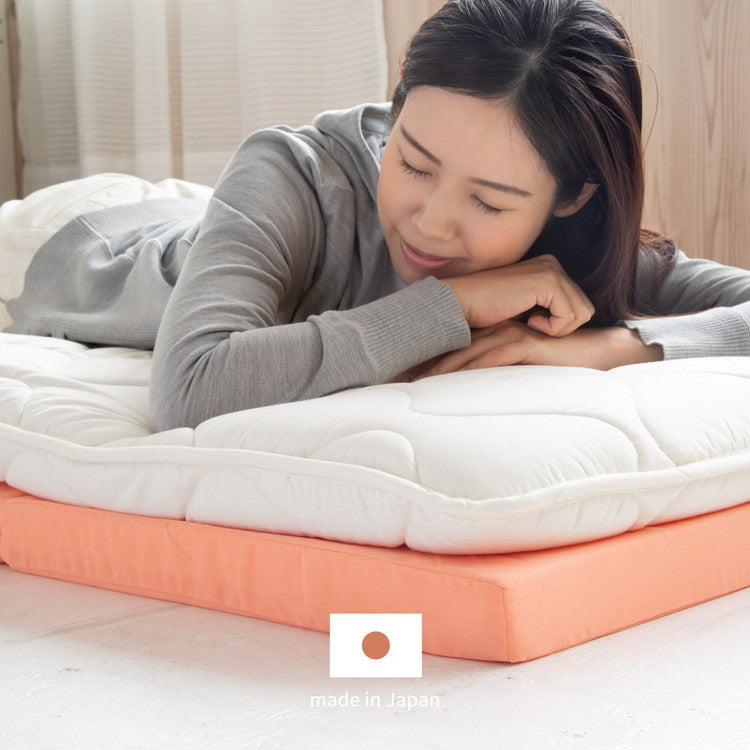 日本製 バランスマットレス シングル 4つ折り 軽量 ウレタンマットレス コンパクト マット 敷布団 敷き布団(代引不可)
