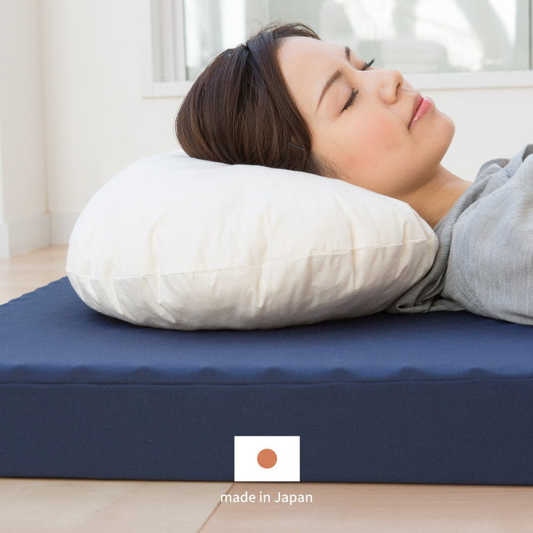 日本製 点で支えるマットレス ダブル 3つ折り プロファイル加工 体圧分散 厚さ8cm ウレタンマットレス コンパクト マット 敷布団 敷き布団(代引不可)