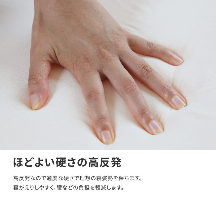 日本製 折りたたみ 高反発マットレス ダブル 3つ折り 極厚17cm 高反発ウレタン ウレタンマットレス コンパクト マット 敷布団 敷き布団(代引不可)