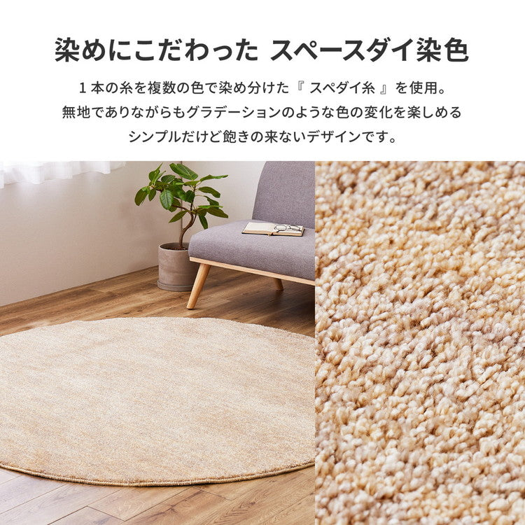 日本製 ナイロンラグ 190×240cm 防ダニ 抗菌防臭 防炎 制電 防音効果 ビビ 国産 ラグマット オールシーズン おしゃれ(代引不可)