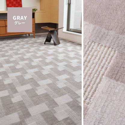 日本製 レトロかわいい 敷き詰めカーペット バール 江戸間4畳 261×261cm 昭和レトロ インテリア かわいい 可愛い 抗菌 防臭 ラグマット 絨毯 萩原 おしゃれ(代引不可)