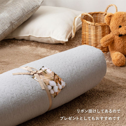 綿100%ベビーマット マルチマット イブルデコール キルトマット 円形マット 直径100cm ベビー せんべい 座布団 お昼寝布団 出産祝い デコール サニーマット(代引不可)