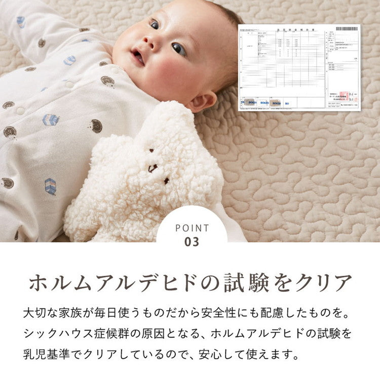 綿100%ベビーマット マルチマット イブルデコール キルトマット 円形マット 直径100cm ベビー せんべい 座布団 お昼寝布団 出産祝い デコール サニーマット(代引不可)