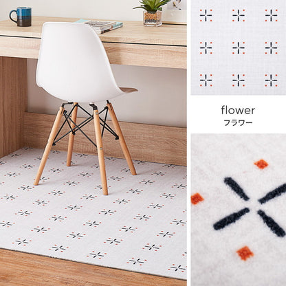 【6枚セット】 デザインタイルカーペット 50×50cm 日本製 置くだけ簡単! 防炎 はっ水 防汚 柄 おしゃれ タイル カーペット ジョイントマット ラグ 国産 タイルカーペット 北欧 東リ TORI DIY(代引不可)